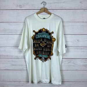 Vintage 1997 MLB Florida Marlins World Series Baseball T-Shirt XL